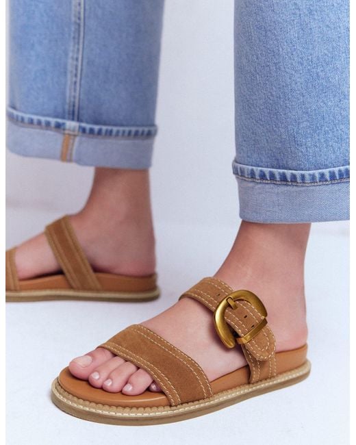 Boden Brown Caryl Double Strap Sandals