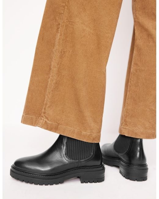 Boden Black Stretch Chelsea Ankle Boots