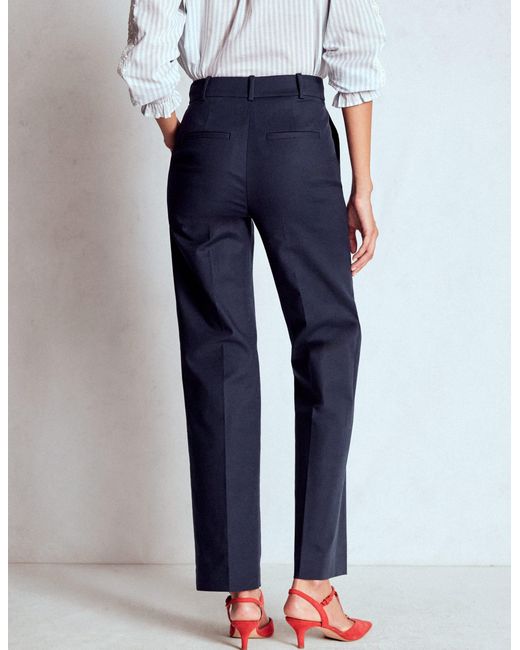 Boden Blue Canonbury Cotton Trousers