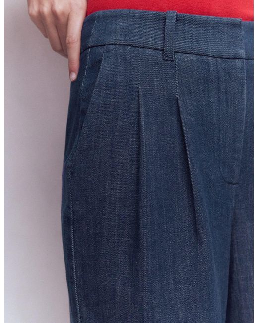 Boden Blue Kensington Twill Trousers