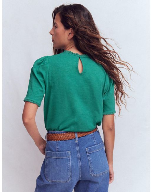 Boden Green Ali Trim T-Shirt