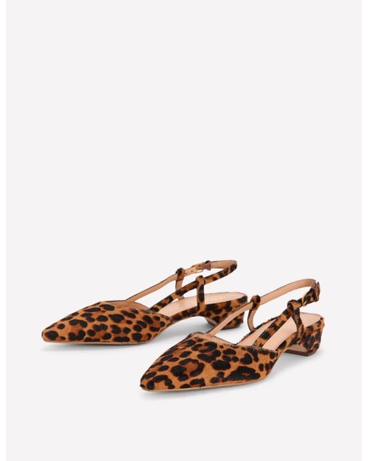 Boden Blue Mini Block Sling Backs