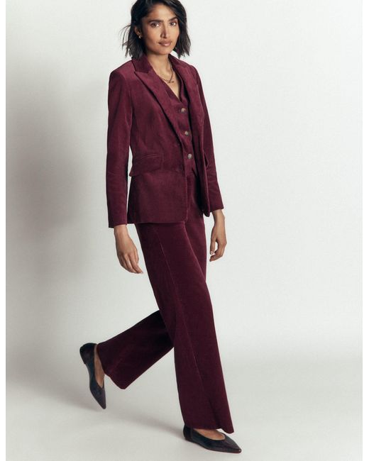 Boden Red Belgravia Cord Pants