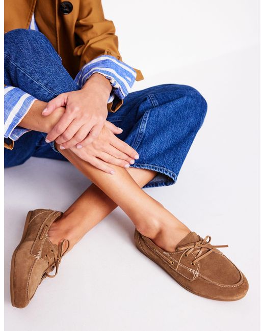 Boden Brown Boat Shoes