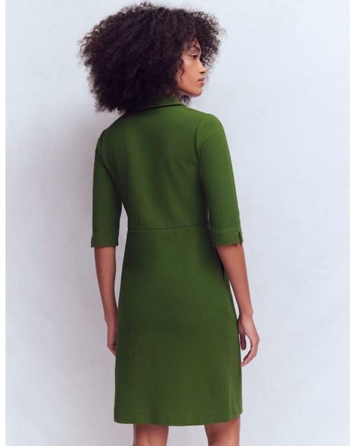 Boden Green Cam Short Sleeve Ottoman Dress