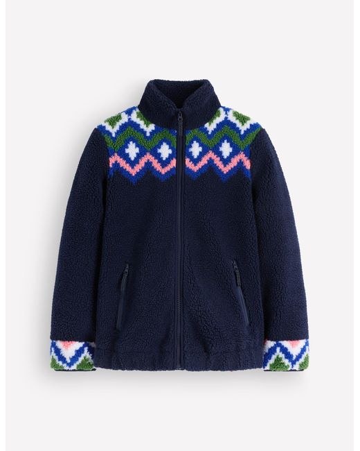 Boden Blue Alnwick Borg Jacket