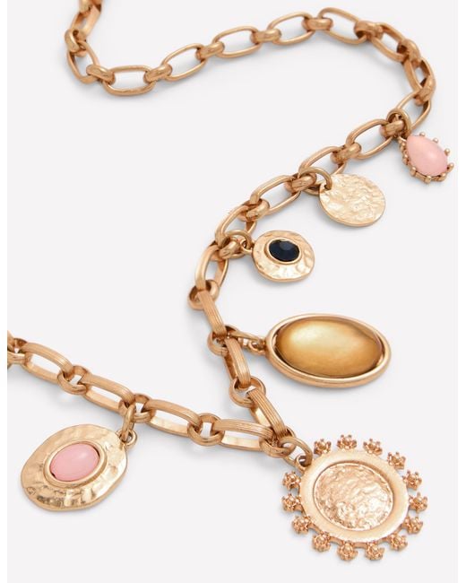 Boden White Eclectic Charm Necklace