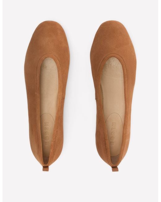 Boden White High Cut Ballet Flats