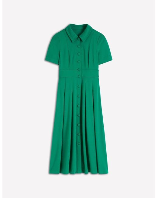 Boden Green Bridget Ponte Shirt Dress
