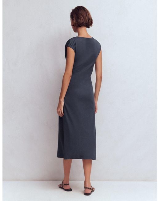Boden Blue Delilah Twisted Midi Dress