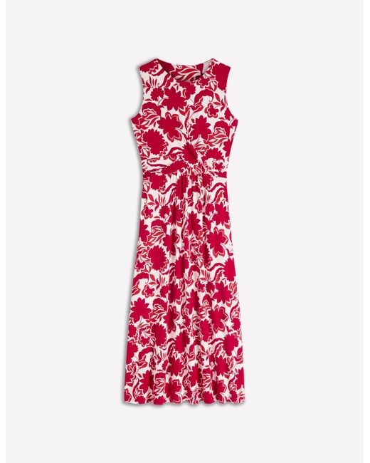 Boden Red Zara Cross Waist Jersey Dress