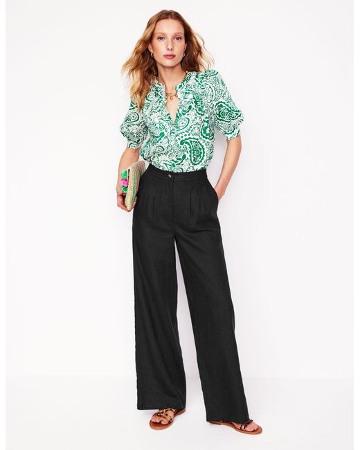 Boden Green Dulwich Leinenhose