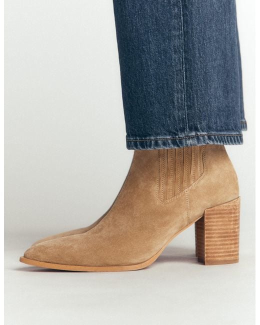 Boden Brown Point Casual Ankle Boots Tobacco