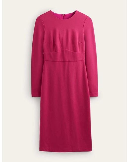 Boden Pink Nadia Jersey Midi Dress