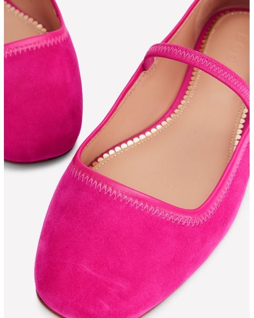 Boden Pink Thea Mary Jane Ballet Flats