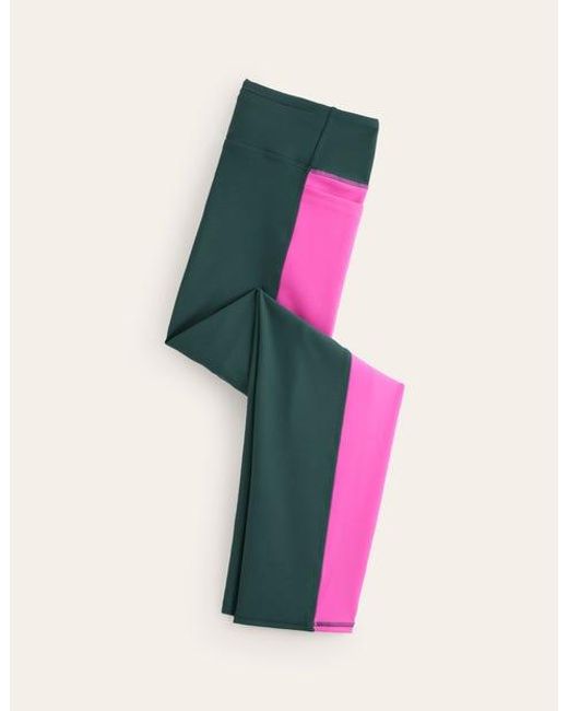 Boden Pink Colour Block 7/8 leggings