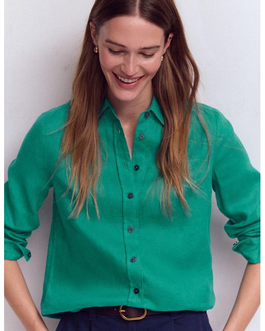 Boden Multicolor Sienna Linen Shirt