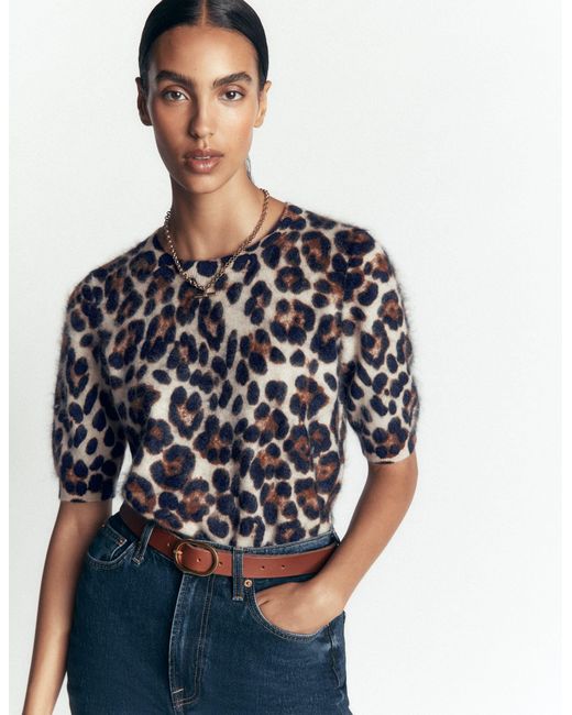 Boden Black Kat Brushed Cashmere T-Shirt