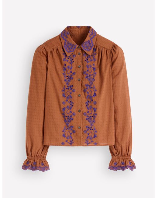 Boden Blue Cotton Top