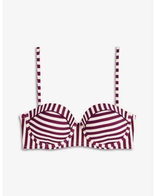 Boden Red Rhodes Cup Sized Bikini Top