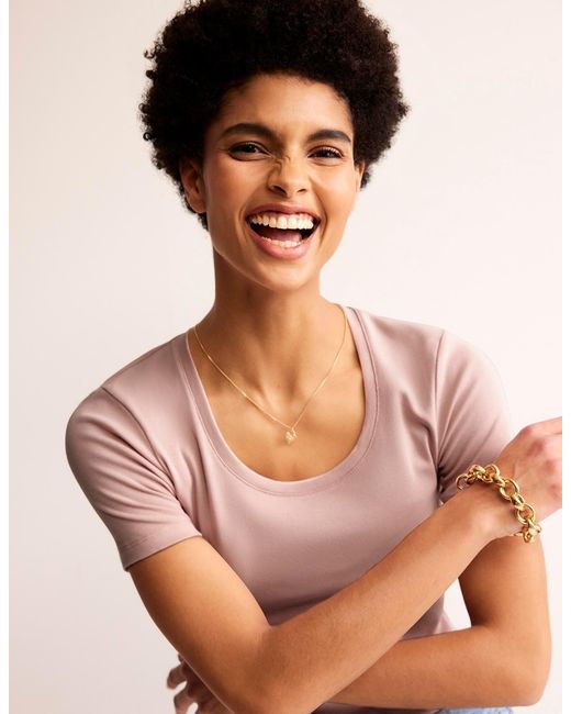 Boden Brown Essential Jersey T-Shirt