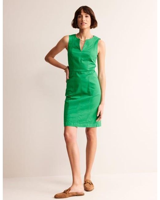 Boden Green Helena Chino Short Dress