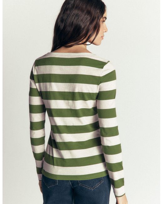 Boden Green Olivia Long Sleeve Breton