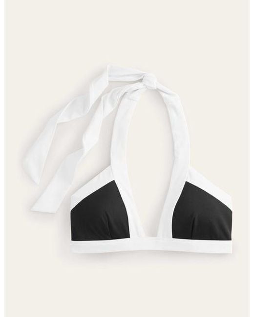 Boden White Ithaca Halter Bikini Top