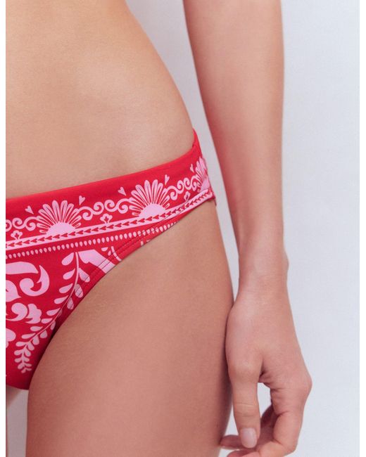 Boden Red Porto Bikini Bottoms
