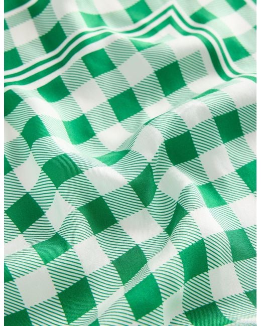 Boden Green Elisabeth Silk Square Scarf