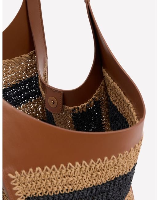 Boden Blue Straw Tote