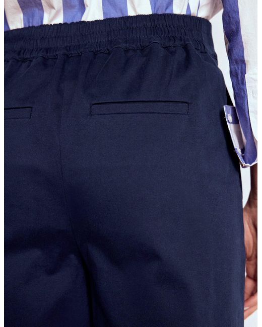 Boden Blue Pull On Cropped Pants