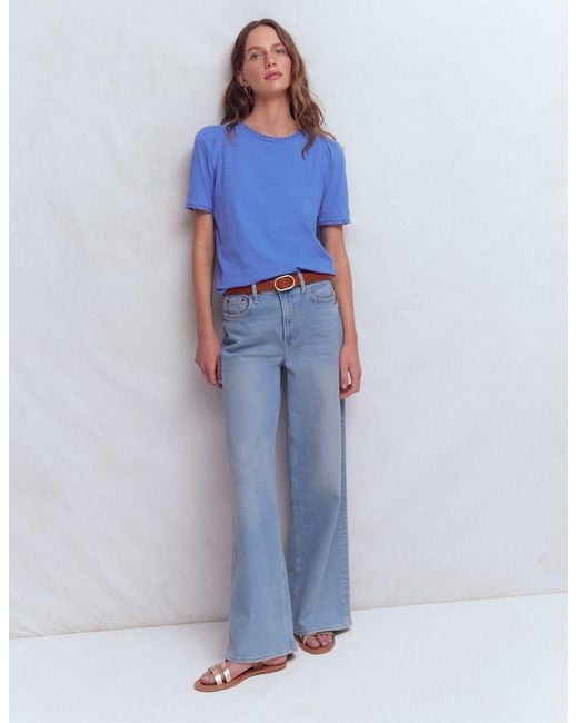 Boden Blue Ali Trim T-Shirt