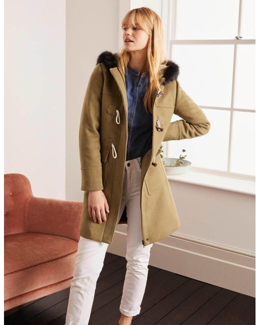 duffle coat femme camel