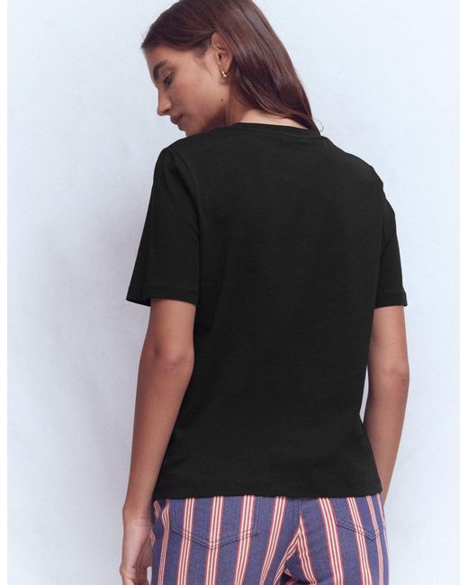 Boden Multicolor Cotton Crew Neck T-Shirt