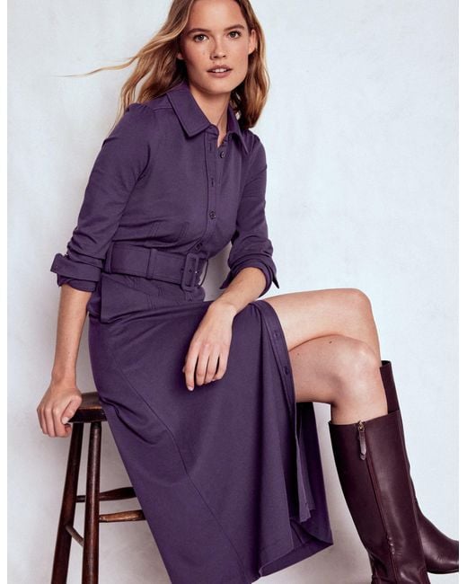 Robe-Chemise Anita À Manches Longues-Mûre Boden en coloris Purple