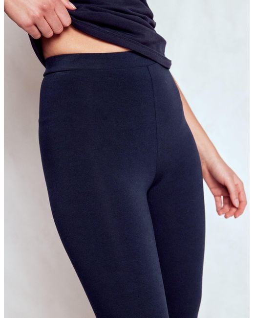 Boden Blue High Rise Jersey Leggings
