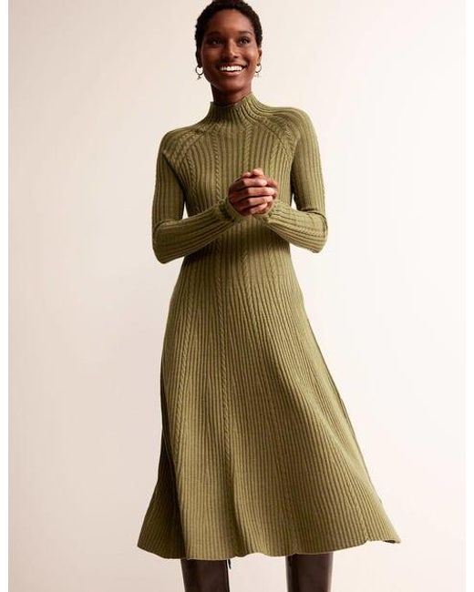 Boden Green Tessa Knitted Dress