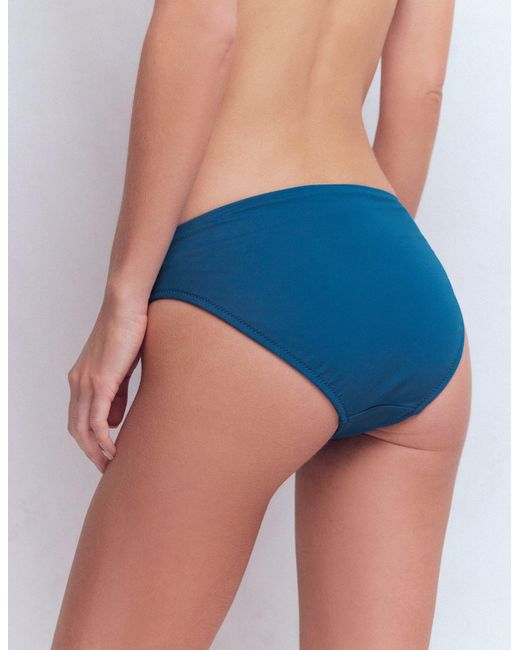 Boden Blue Classic Ruched Bikini Bottoms