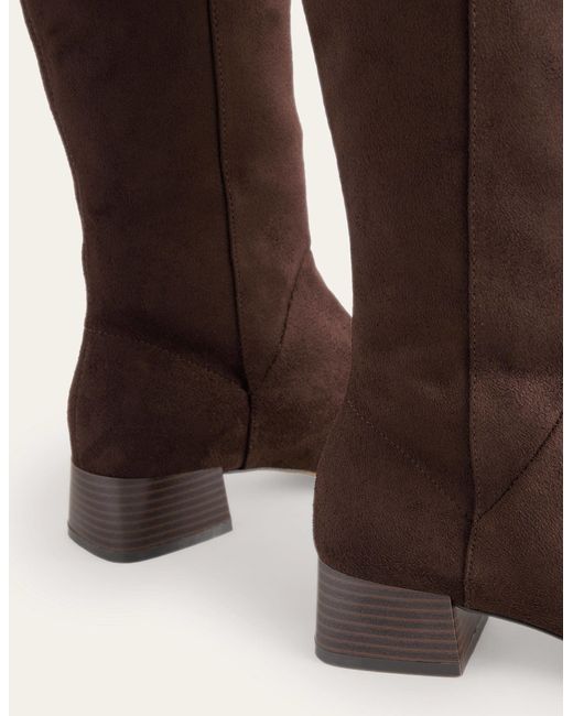 Boden Brown Cara Flat Stretch Knee Boots