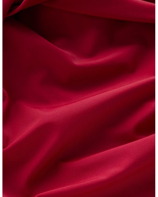Boden Red Bardot Wrap Swimsuit