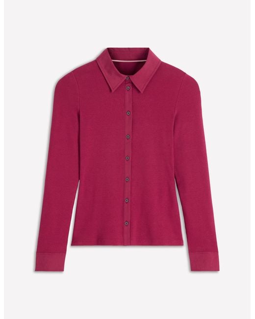 Boden Collared Button Through Top
