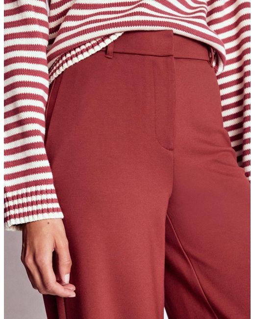 Boden Red Belgravia Ponte Trousers