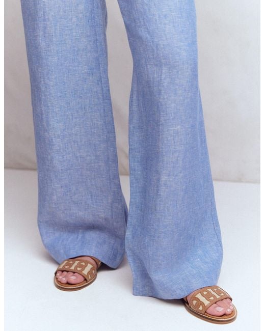 Boden Brown Interlocked Flat Sandal