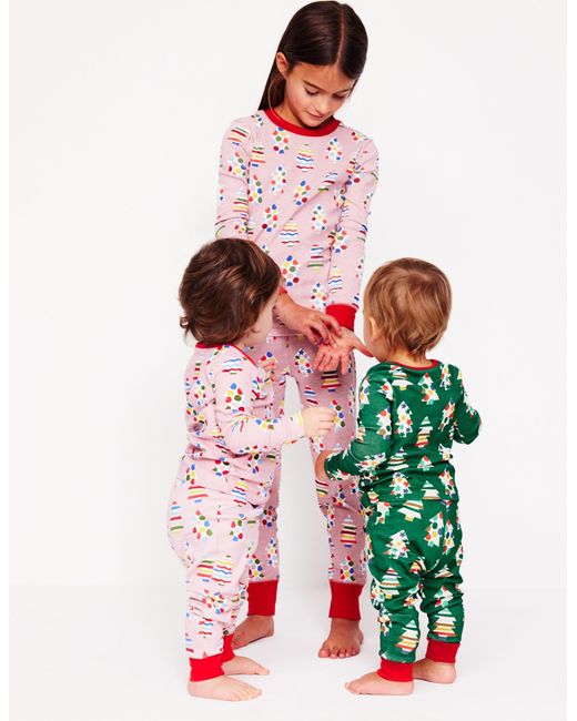 Boden Pink Snug Long John Pyjamas