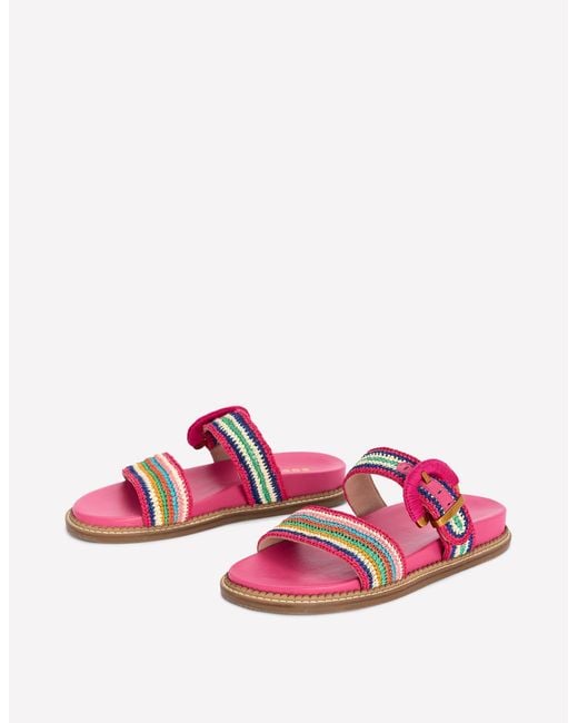 Boden Pink Caryl Double Strap Sandals