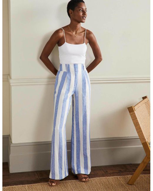 Boden Wide Leg Linen Pants Bell And 