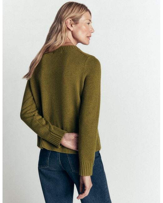 Boden Green Marta Merino Wool Cardigan
