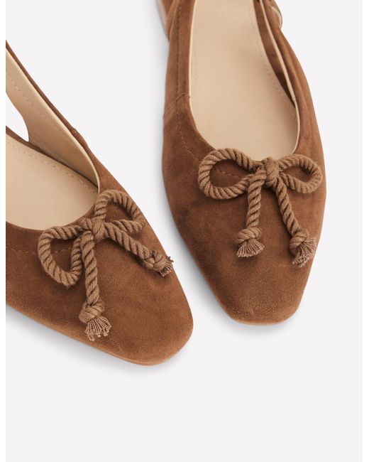 Boden Brown Easy Slingback Flats
