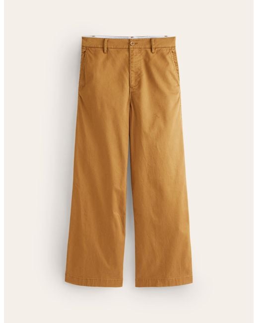 Boden Natural Barnsbury Crop Chino Trousers